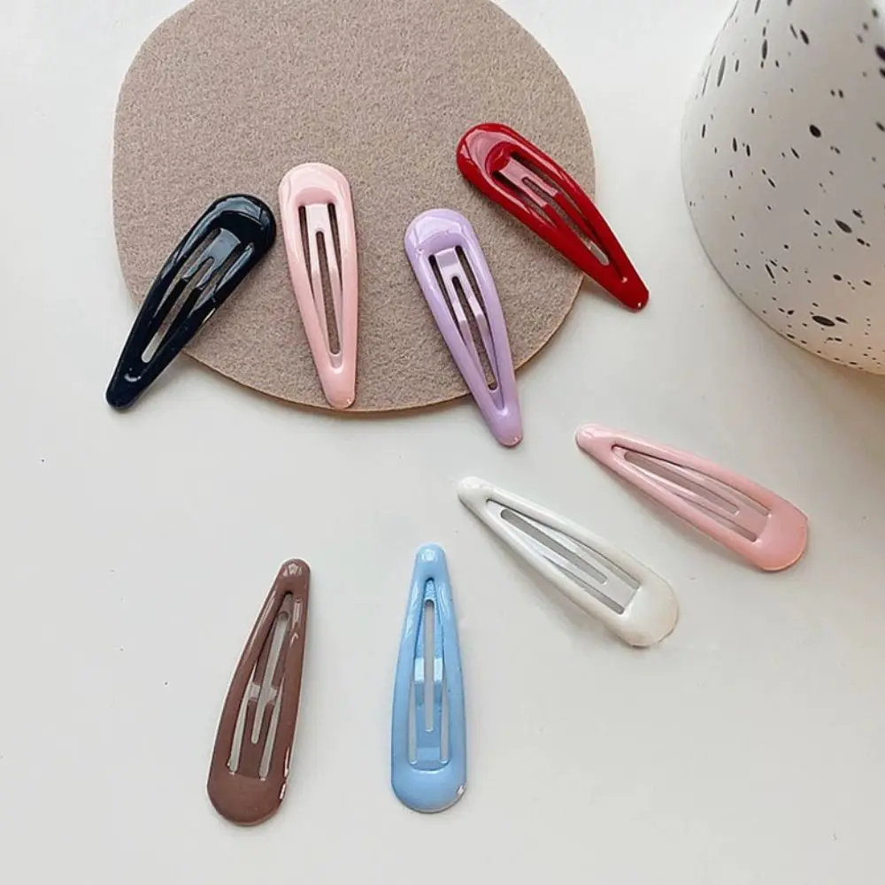 5pcs Waterdrop Shape BB Clip Candy Color Hair Bangs Clip Edge Clip BB Hairpins Kids Girls Headwear Y2K Hairgrip Hair Accessories