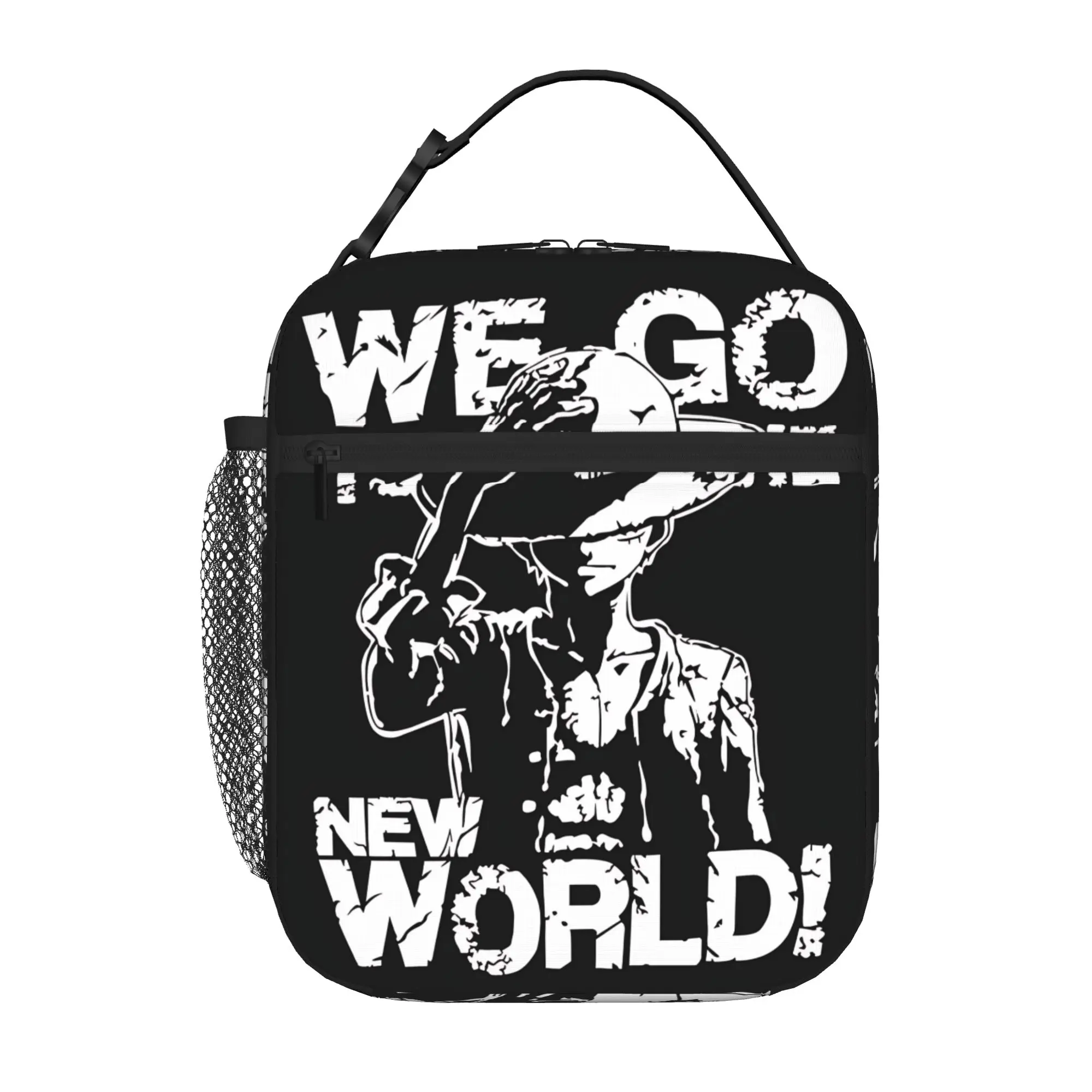 One Piece Anime Luffy Insulated Lunch Bag Insulation Bento Pack Rice Bag  bolsa Student Bento Lunch Handbag Insulation