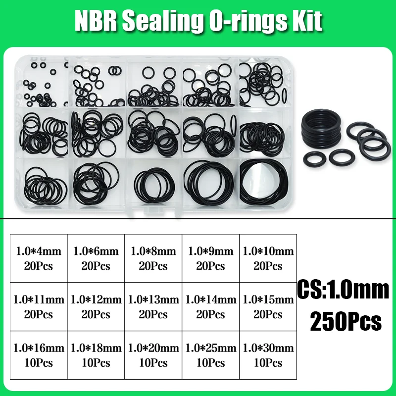 3230x O-Ring Nitrilkautschuk NBR ORing Ölbeständige, verschleißfeste, wasserdichte Dichtungsscheibe Kfz-Wasserhahn-Sanitärdichtung – Detail 12