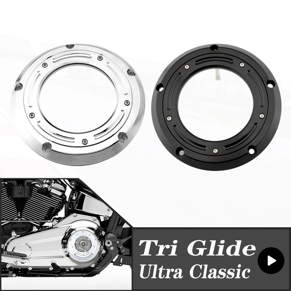 

FOR Harley Davidson Tri Glide Ultra Classic FLHTCUTG 2009-2013 Motorcycle Accessories Clutch Derby Cover