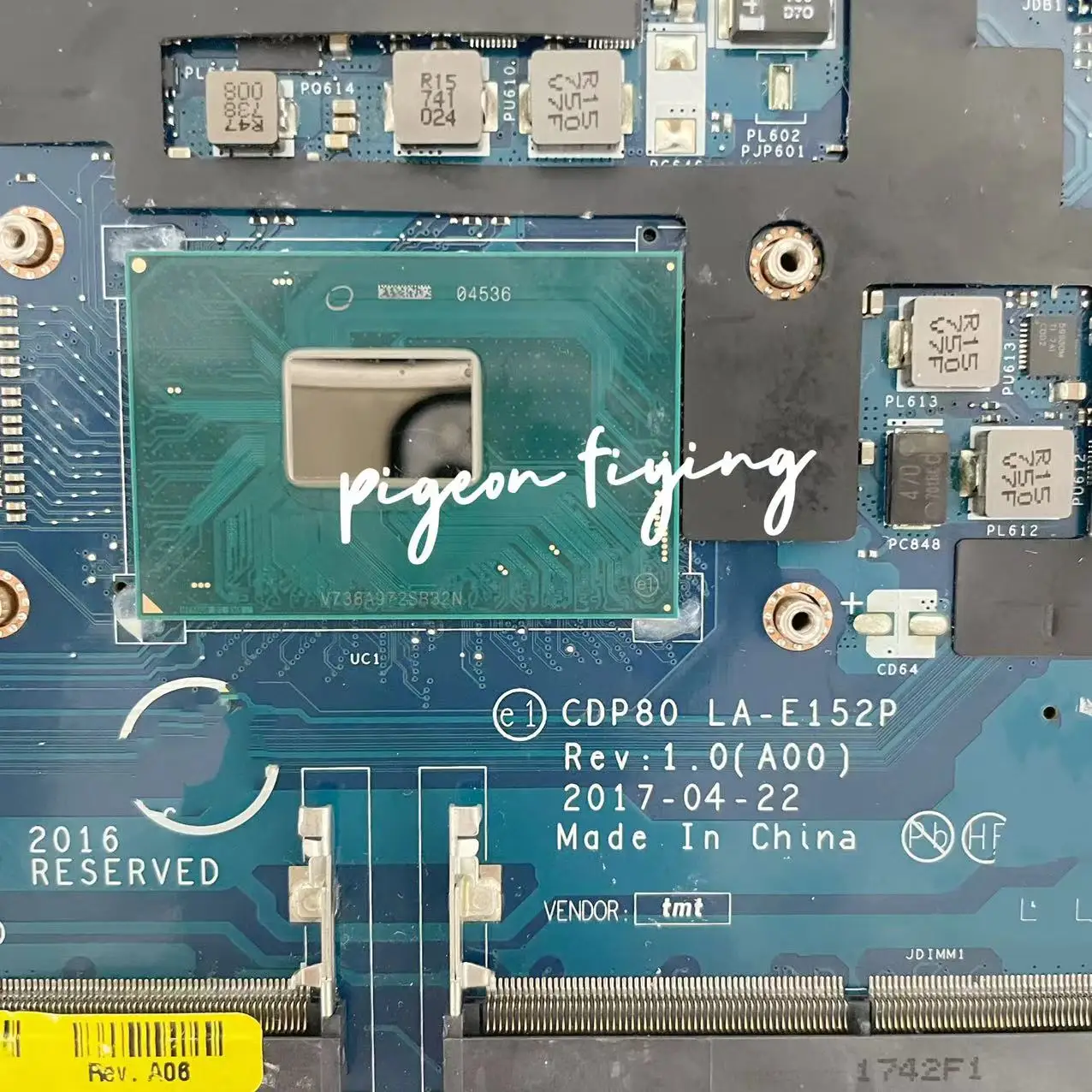 Imagem -06 - Dell Precision 3520 Laptop Motherboard Cpu I57440hq I7-7820hq Gpu N17m-q3-a2 M620 2gb Cn0dckvd 100 Teste ok