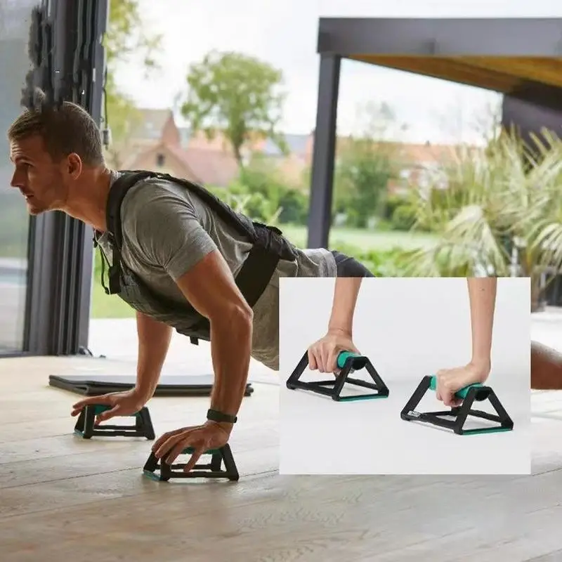 

Push Up Bars For Men Gym Workout Equipment Space Saving Portable H-Shaped Push-up Bracket For Strengthening Workout Outdoors And