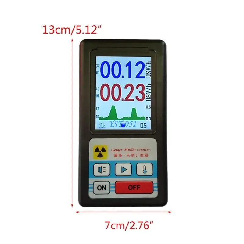 E15A بيتا غاما اختبار الأشعة السينية كاشف الإشعاع مقياس الجرعات الشخصية كاشف الرخام المحمولة مقياس الجرعات خفيفة الوزن المدمجة #6