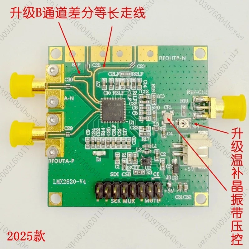 For LMX2820 Development Board, High Frequency Matching Board, Low Phase Noise Source 2025