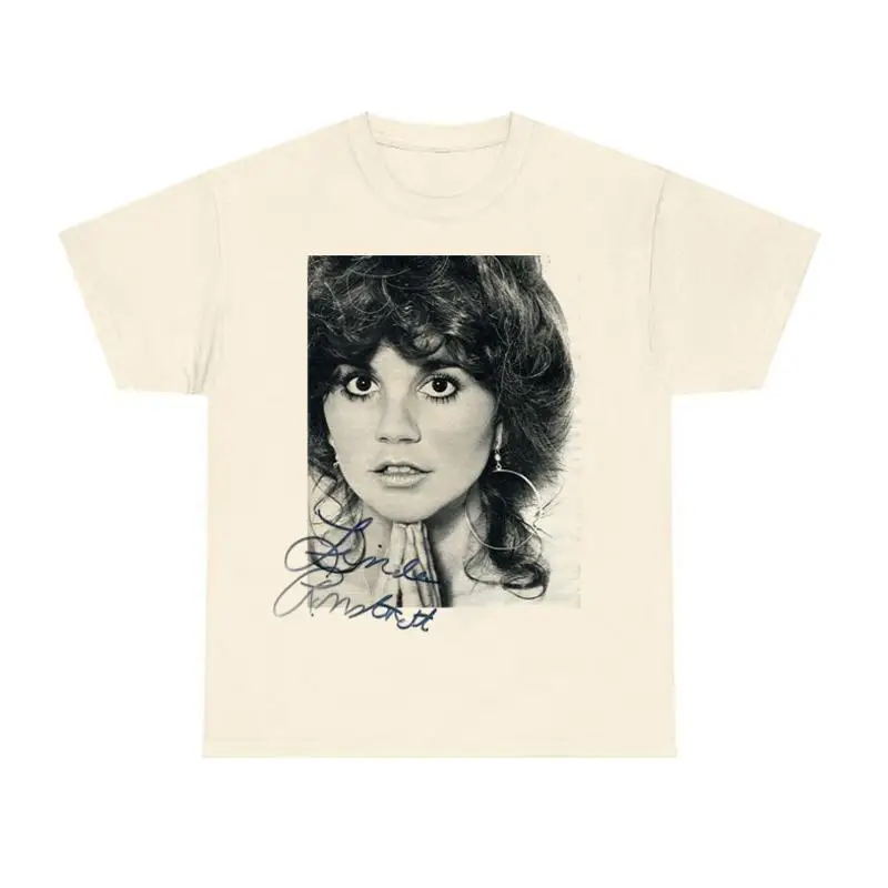 

Trend Linda Ronstadt Signature Beige Color All Size T Shirt Kk321
