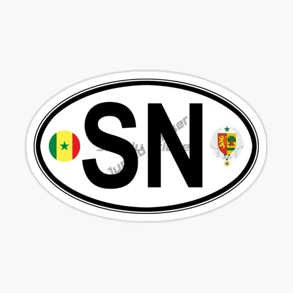 Rectangle Car Sticker BURKINA FASO MALI MAURITANIA NIGERIA SIERRA LEONE SENEGAL Map National Flag Vinyl Self-adhesive Decal 3