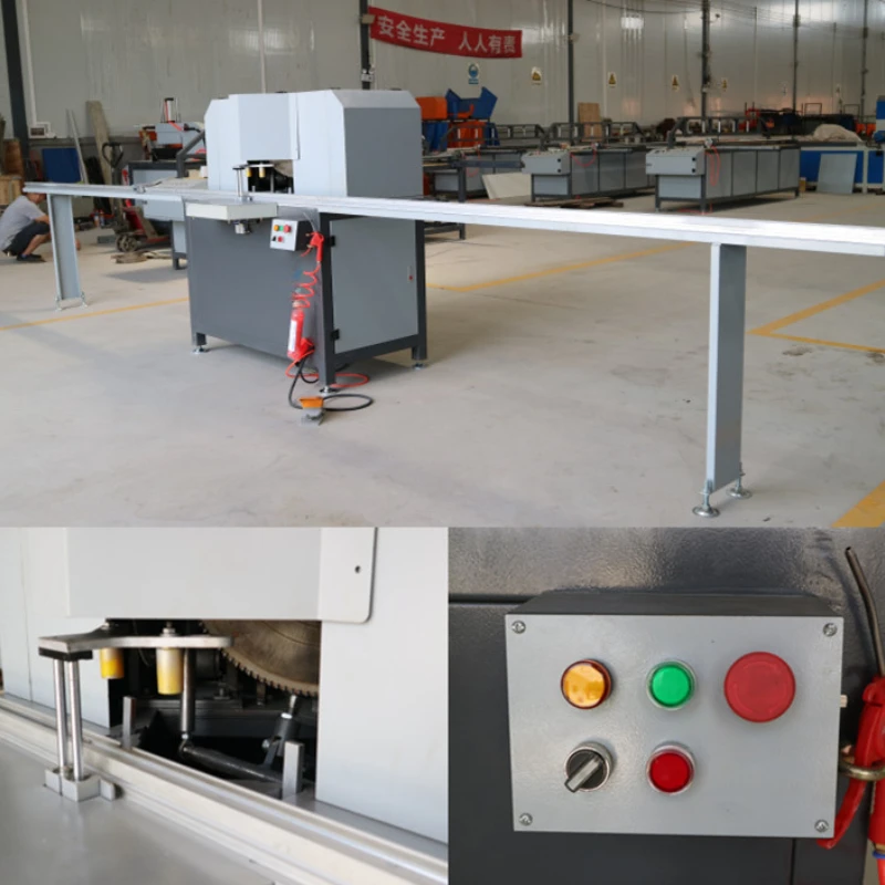 Ceiling honeycomb board double head saw 45 degree angle  door and window aluminum profile  picture frame cutting machine