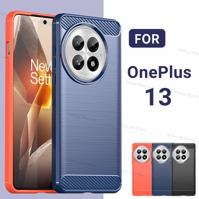 

Чехол для OnePlus 13 OnePlus 13 5G, силиконовый противоударный матовый противоскользящий защитный чехол из ТПУ для OnePlus 13