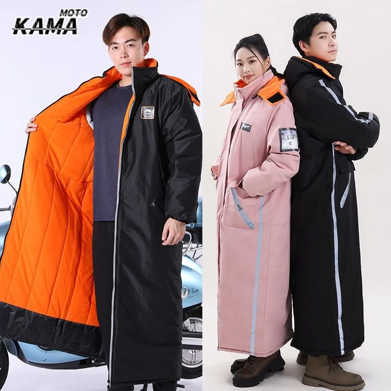 

Electric Motorcycle Winter Windshield Quilts Fleece-Lined Thick Cycling Windbreaker Warm Windproof Cover Manta Para Moto Scooter