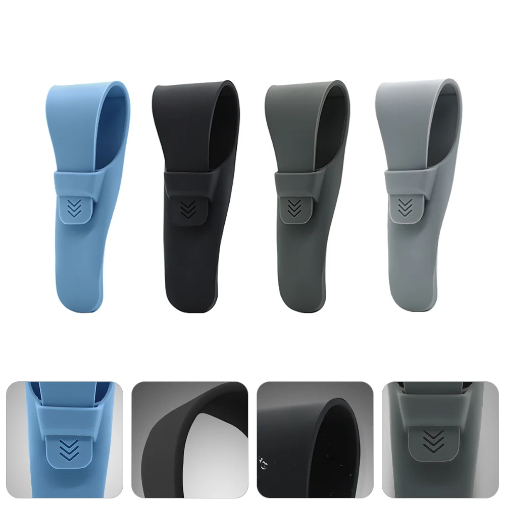 

4 Pcs Portable Razor Case Protector Shaver Silicone Carrying Bag Travel Razors