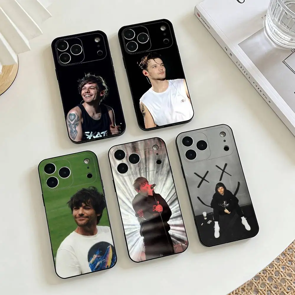 

T-Tomlinson Brit Pop Style Phone Case For iPhone 17,16,15,14,13,12,11 X XR Plus,Soft Silicone Black Cover