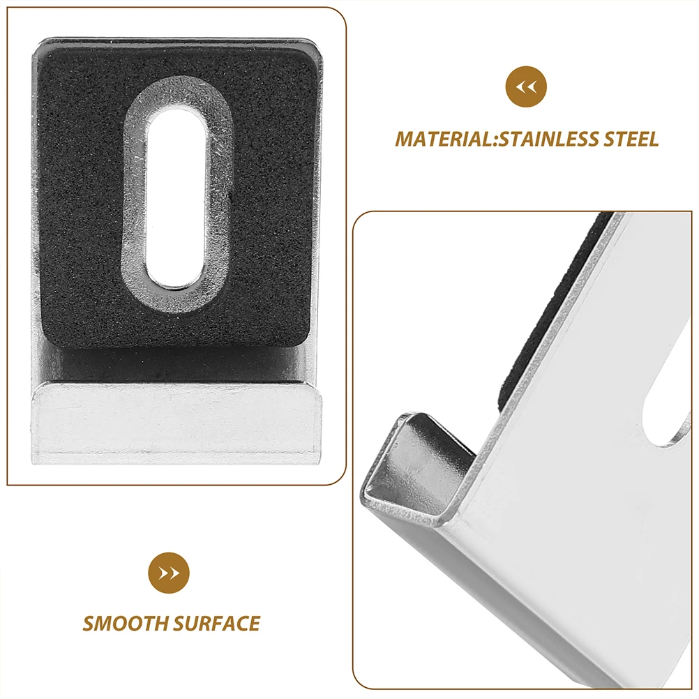 

8Pcs Mirror Clips Glass Clamps Shelf Support Brackets Bathroom Mirror Mounting Hardware Holder Glass Mounting Brackets