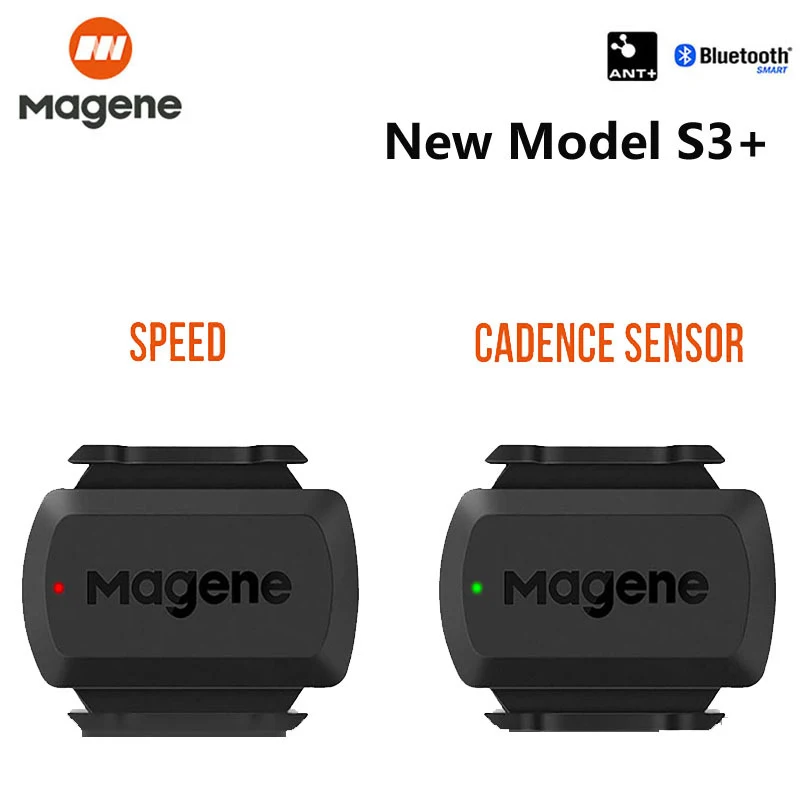 

Датчик педалей Magene, скорость S3+, спидометр ANT+, Bluetooth-компьютер, совместимый с беспроводным велосипедным компьютером Garmin IGP Bryton