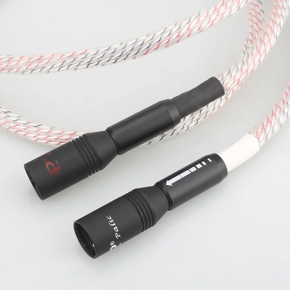 كابل ميزان XLR مطلي بالفضة XR001 من Audiocrast لكابل XLR المضخم المسبق HIFI