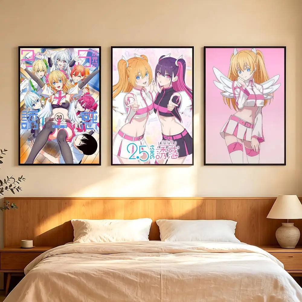 anime 2.5 Dimensional Seduction Poster Poster HD Printing Comfortable and Fresh Style Wall Art Home Decor Living Room Cafe Gift