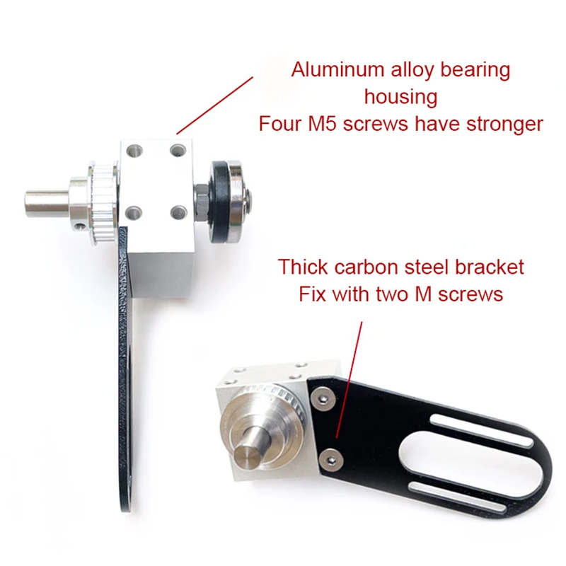 Mini Table Saw Spindle DIY Woodworking Cutting Spindle Bearing Seat Table Saw Spindle Assembly Ball Bearing Spindle Motor