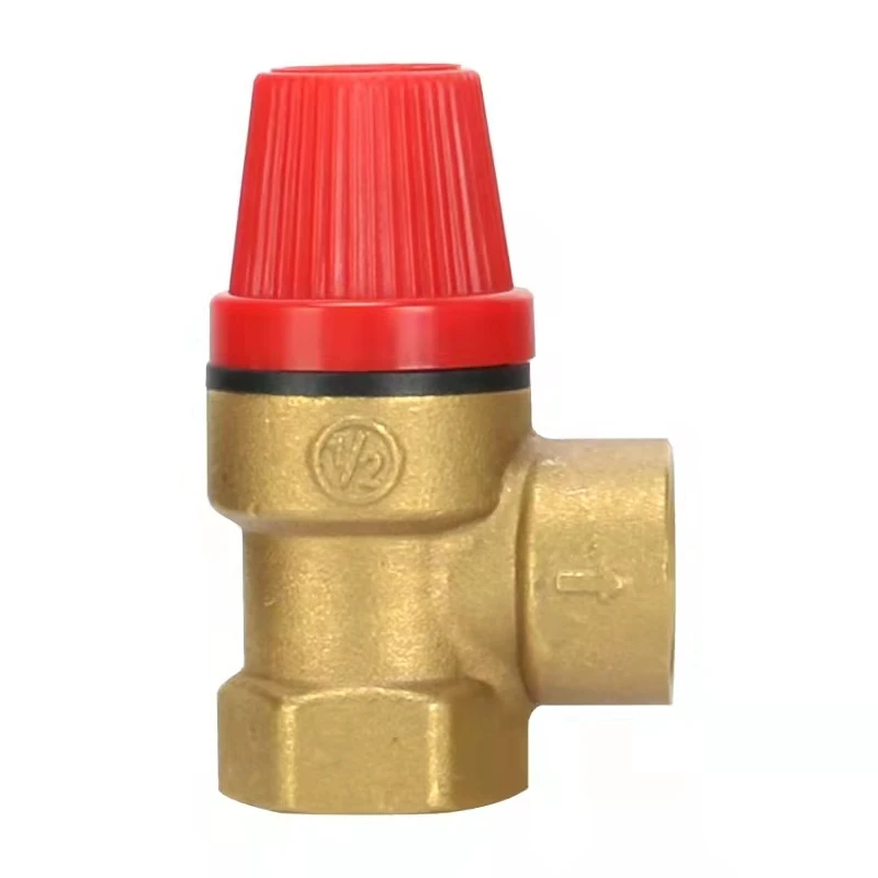 

Brass 1/2 3/4 inner and outer wire safety solar angle valve water heater automatic pressure relief tap water