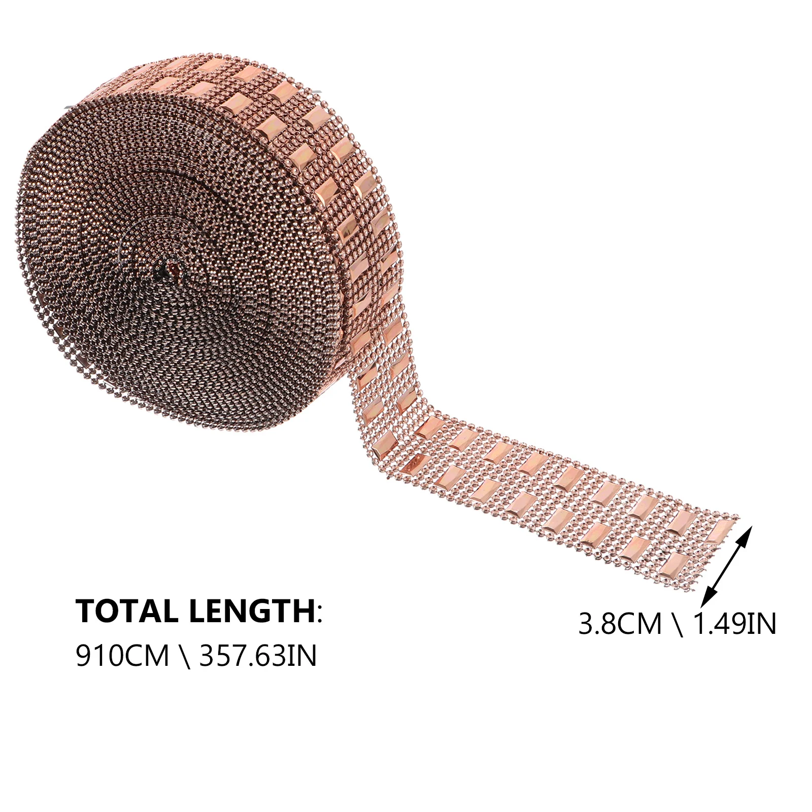 1ロール10ヤード8列ラインストーンダイヤモンドリボンDIYクラフト用品キラキラ装飾ウェディングパーティーフェイクジェムトリム手工芸品