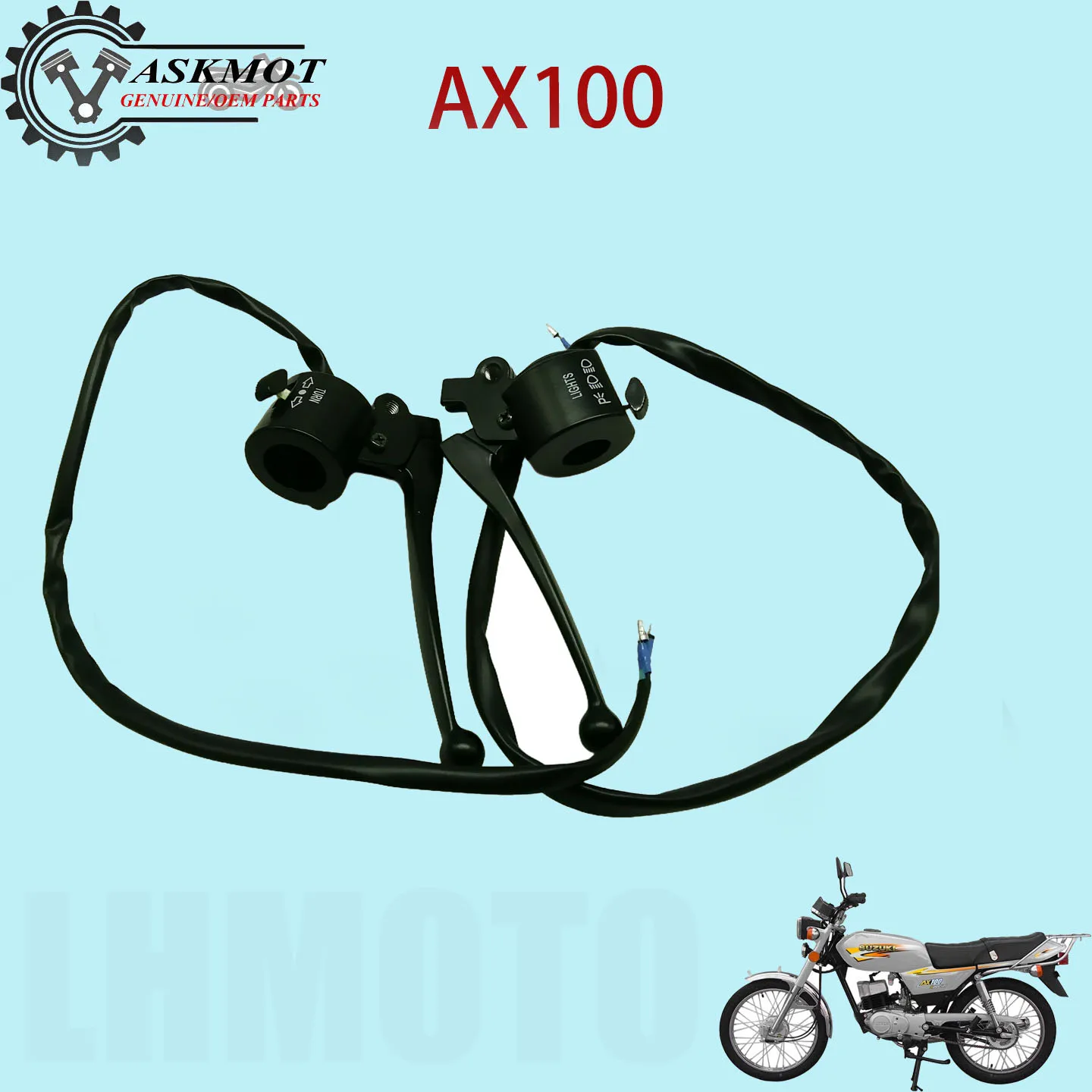 

Motorcycle Handlebar Switches Compatible with AX100 Handle Switches for Motorcycle Handlebar Bloodled Lamp for Outdoor Activiti