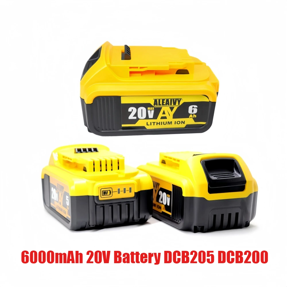 

New 100% Original 6000mAh 20V for Dewalt Power Tool Battery DCB206 20V 6.0Ah Battery DCB206 20V Battery DCB205 DCB200