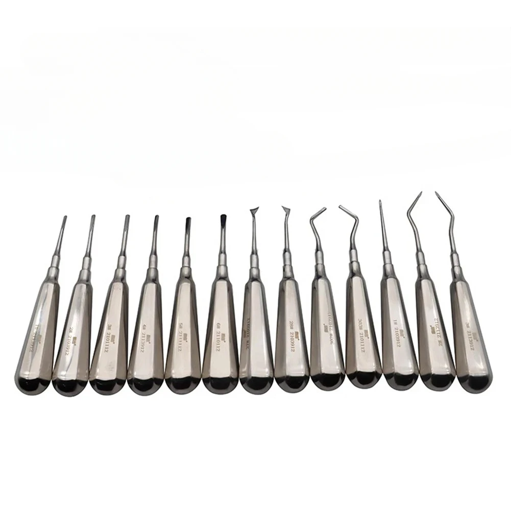 

Dental Elevator Kit Straight Curved Cryer Stump Apex Root Elevator Stainless Steel Dentist Clinic Tooth Extraction Surgical Tool