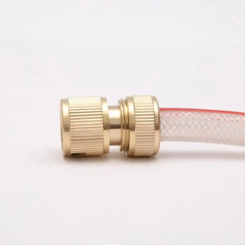 Universal Brass Water Hose Couplers 4Pcs Set Quick Connects Leakproof Fittings For Various Pipe Diameters C5AD