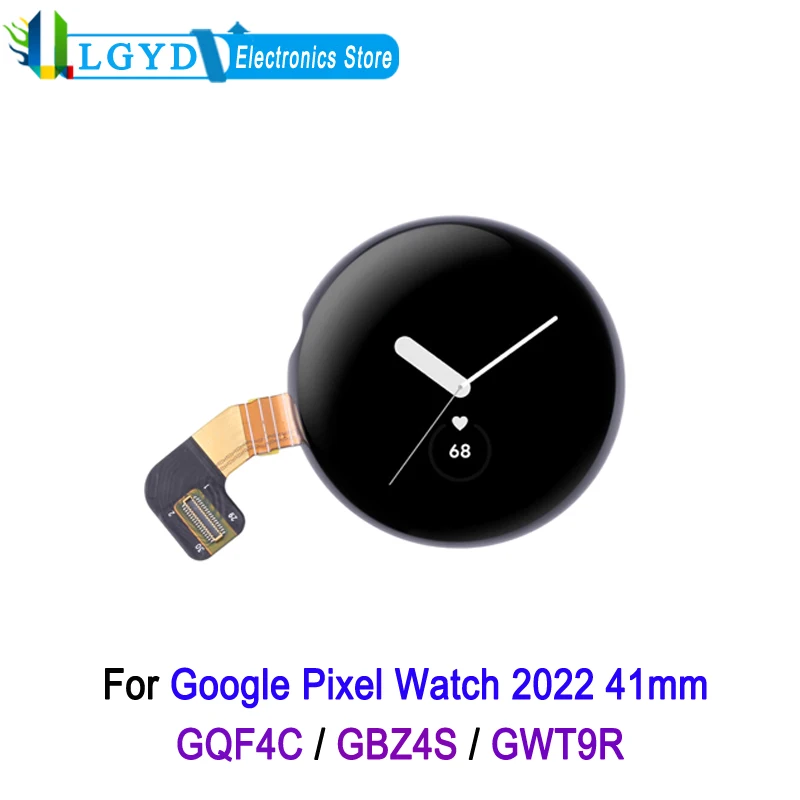 AMOLED LCD Screen For Google Pixel Watch 1 2022 GQF4C GBZ4S GWT9R 41mm Watch Display and Digitizer Full Assembly Replacement