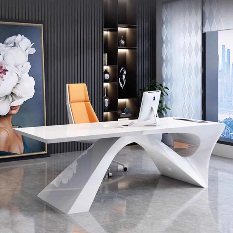 Multifunction Writing Furniture Desk Office Tables Reception Desks Executive Computer Study Table Tavolo Da Lavoro Organizer