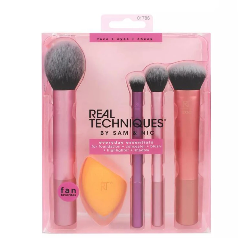 Real Techniques Makeup Brushes Set Soft Fluffy Cosmetics Foundation Powder Face Eyeshadow flashing Makeup Brush Beauty Tools