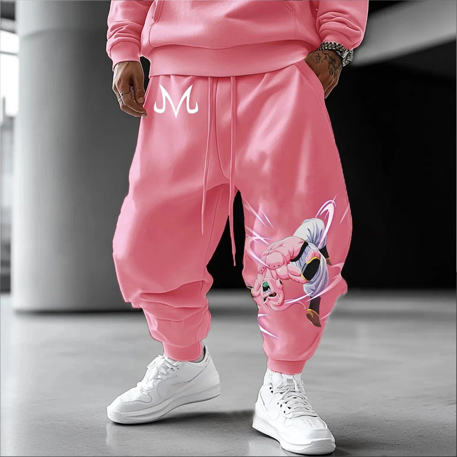 

Dragon Ball Buu Collaboration European and American Summer Men's Pure Cotton Long Pants for Casual Commuting and Daily Wear
