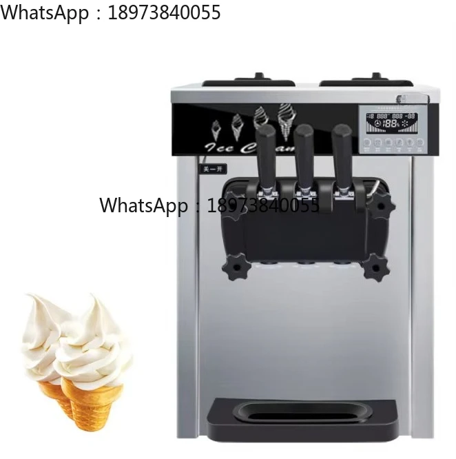 High Quality Commercial 3 Flavor Soft Serve Ice Cream Makers Maker Making Machine for Ice Cream Shop
