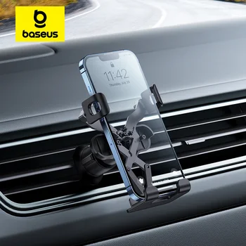 Baseus-Soporte de teléfono por gravedad para coche, tira de ventilación de aire, soporte de teléfono Universal para GPS de coche para iPhone 13 14 Pro Max Xiaomi Vivo