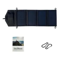 Foldable Solar Panel  Portable Solar Panels Fast Charger USB 5V DC Full  Power Solar Panel Mobile Power Bank For Camping