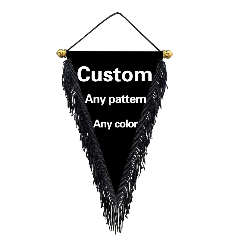 EOODLOVE Customized Hanging Indoor and Outdoor Commemorative Flags with Any Pattern Logo Hanging Flag, Blackbeard