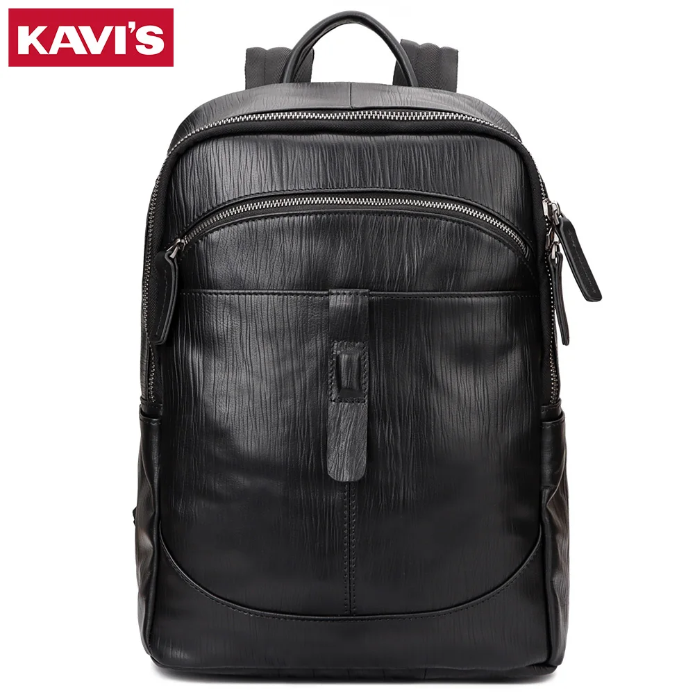 Real Nature Leather Business Backpack Laptop Bags for Men Fashinable Teenager School Bag Large Capacity Travel Backpack Mochilas