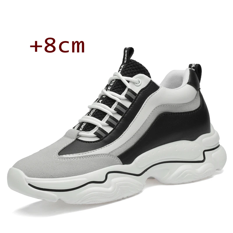 

High-quality Heightening Sports Shoes Outdoor Casual Shoes Lace Up Heightening Pads 6cm8cm Upgraded Comfort Soft Sole Sneakers