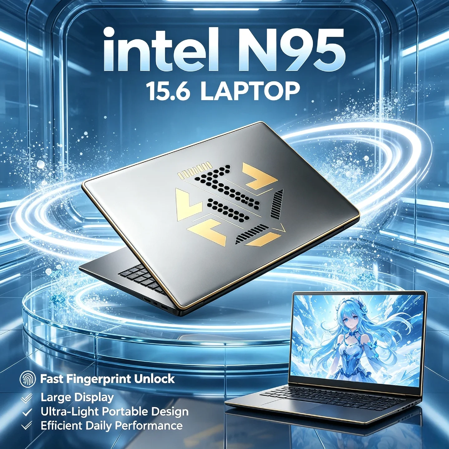 Portátil Ultra Delgado 15.6″ Intel N95 16GB 2TB