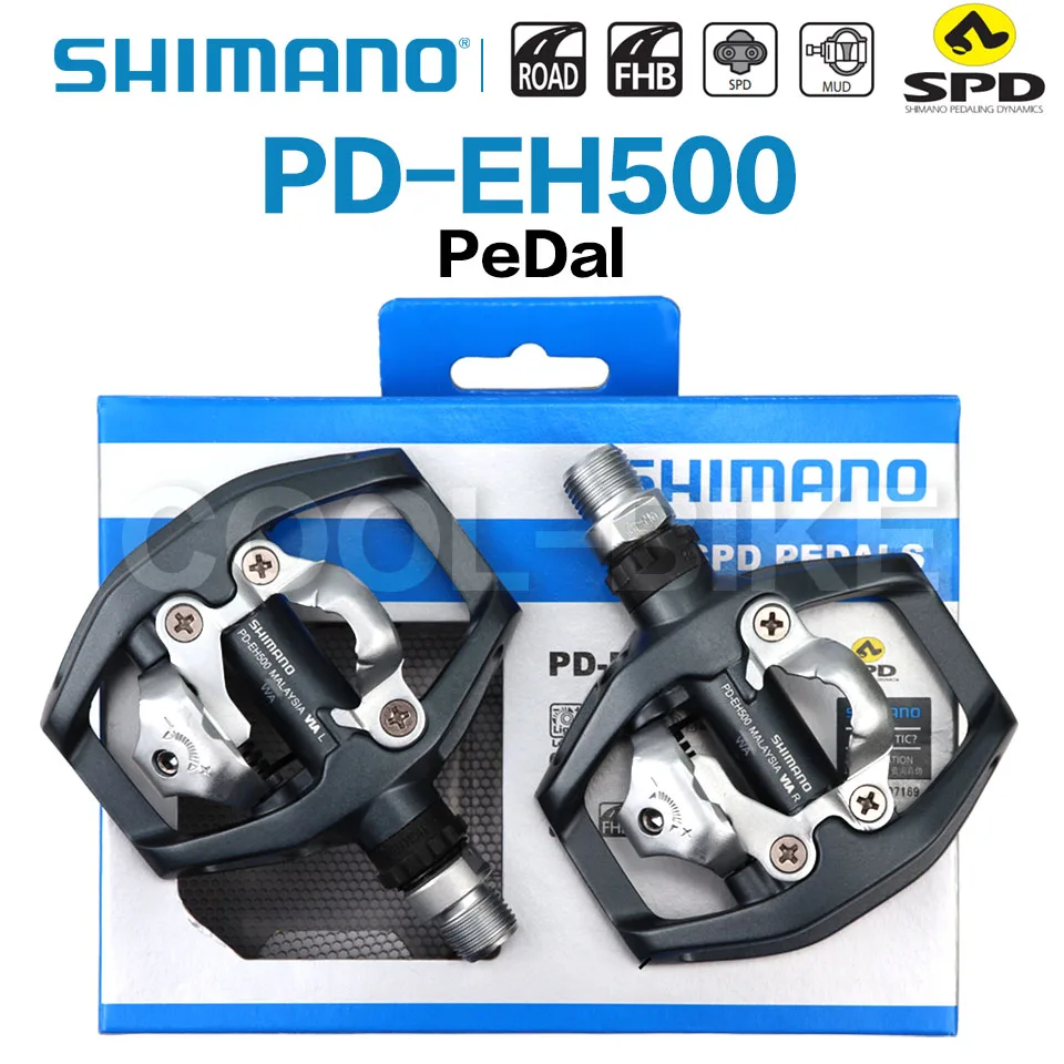 SHIMANO PD ED500 EH500 Dual-Sided Platform / Clipless SPD Pedals