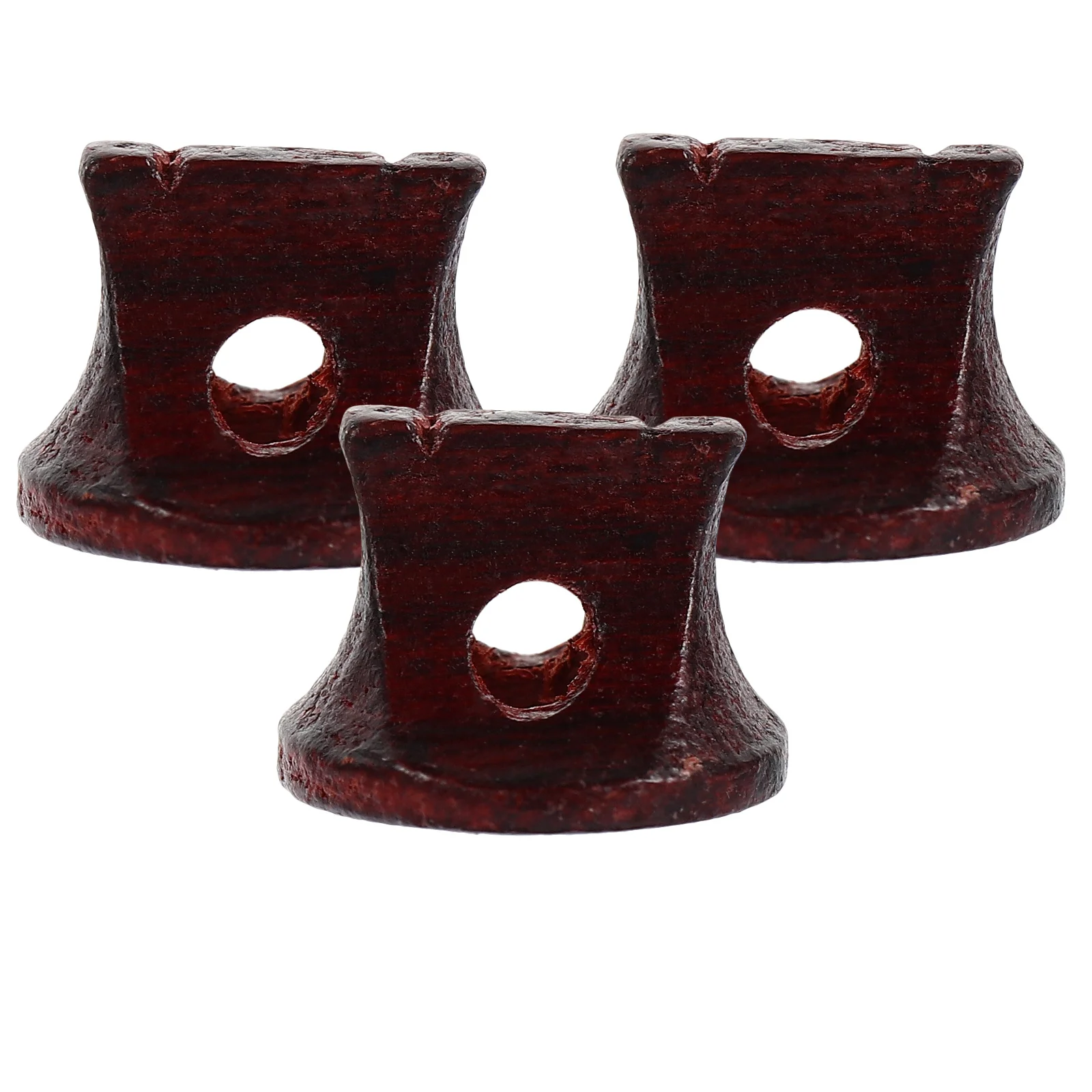 

3pcs Purple Sandalwood Erhu Bridges Brown Durable Wooden Instrument Parts Replacement Better Sound Erhu Accessories