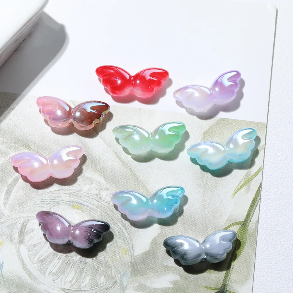 

Cordial Design 9*21MM 100Pcs DIY Beads Making/Aurora Effect/Butterfly Shape/Resin/Hand Made/Jewelry Findings & Components #19211