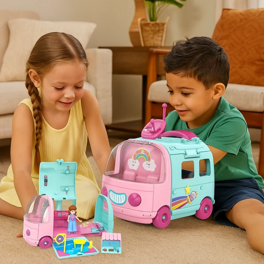 Nouvelle voiture spatiale Surprise multi-scènes Parent-Unisexe maison de jeu voiture bricolage simulé Dessert cuisine ensemble garçons filles