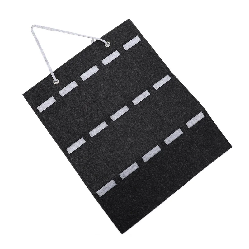 

6X Glasses Organizer Sunglasses Storage Hanging Bag Sunglasses Display Wall Mount Organizer 15 Slot Eyewear Holder