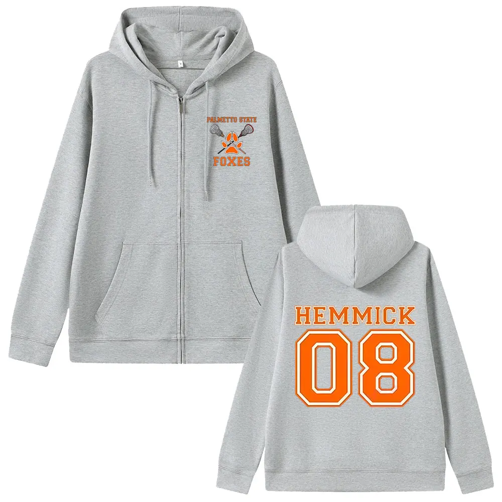 All for The Game The Foxhole Court Palmetto State Foxes Zipper Hoodie Man Fashion Oversized Jacket Men Women Vintage Zip Up Coat