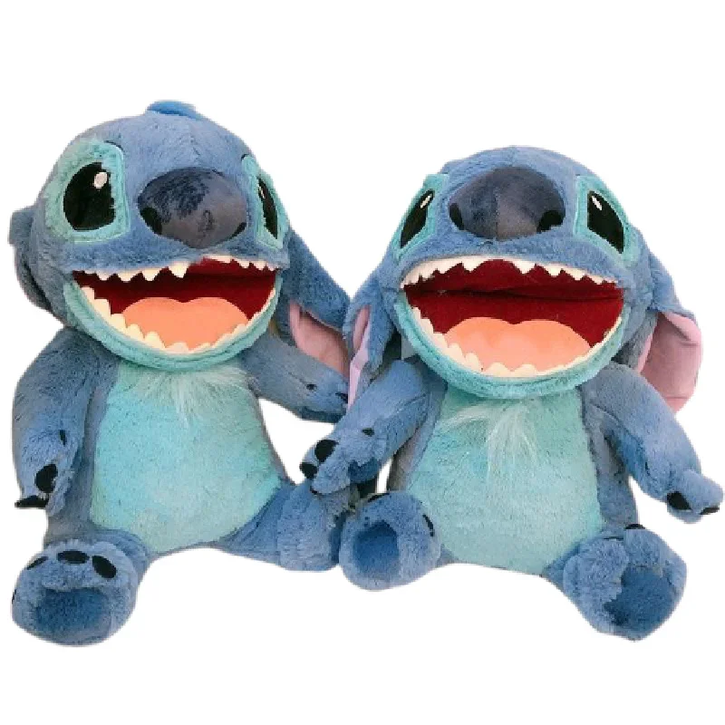 Disney-muñeco de peluche de Lilo & Stitch para niños, muñeco de peluche de dibujos animados, pequeño monstruo, marioneta de mano, regalo para pareja, 38/55cm