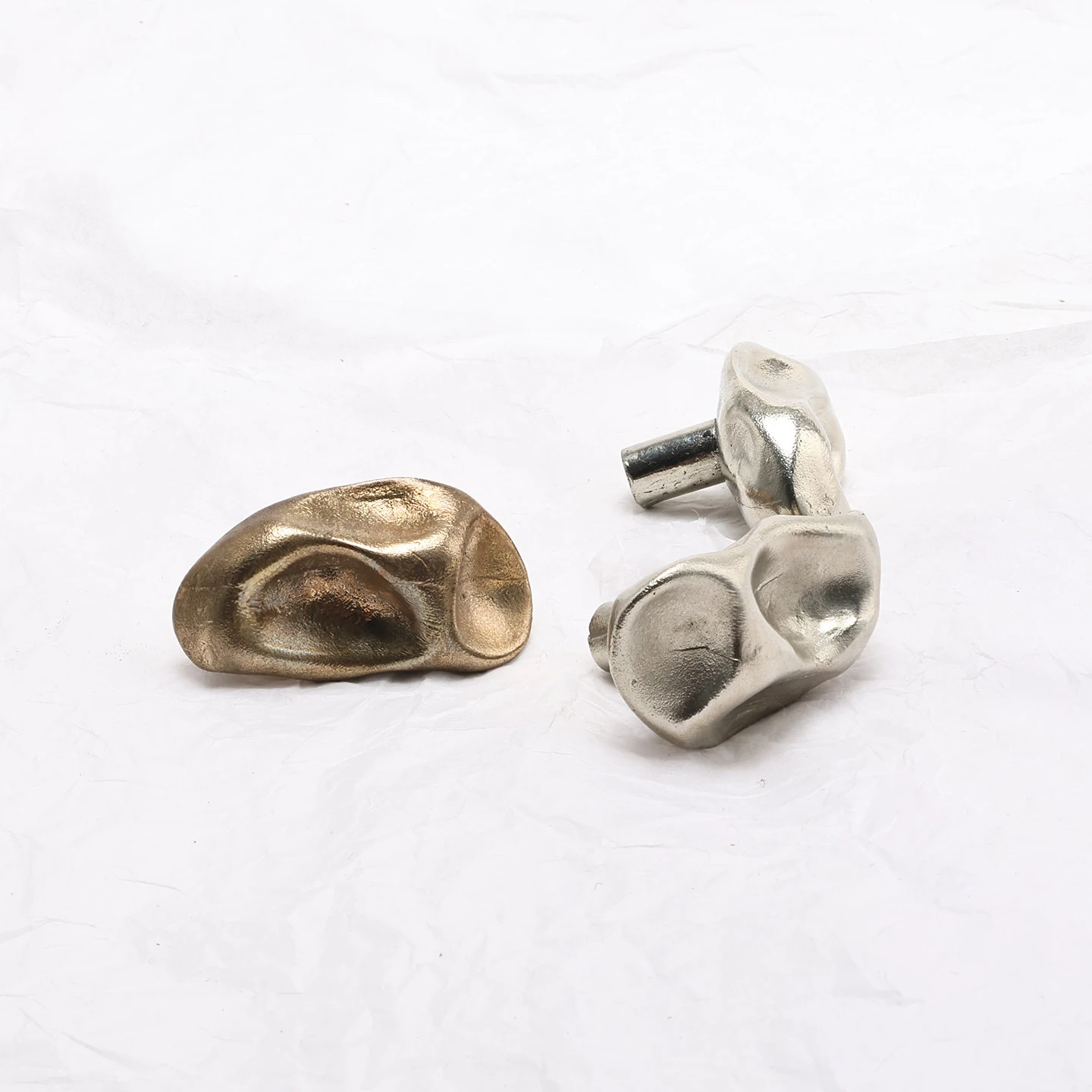 Stone shaped bronze cabinet handle — product image 12