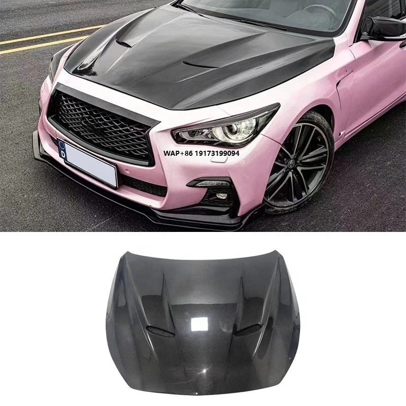 

Carbon Fiber Front Engine Bonnet for Infiniti Q50 Q50l Q50s 2014-2020 MBJ Style Engine Hood Car Auto Parts Accessories
