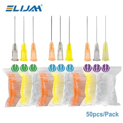 50Pcs Eco Barrel Endo Irrigation Needle Dentristry Cleansing Needle Endodontic Flushing Cannula Dental Rinse Tip Root Canal Tip