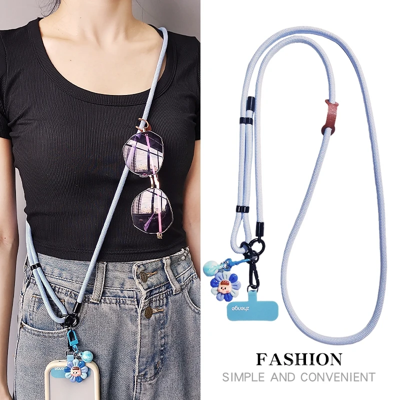 

Подвесная веревка для телефона через плечо, модная женская регулируемая шея, простой плечевой ремень для покупок, универсальный новый продукт