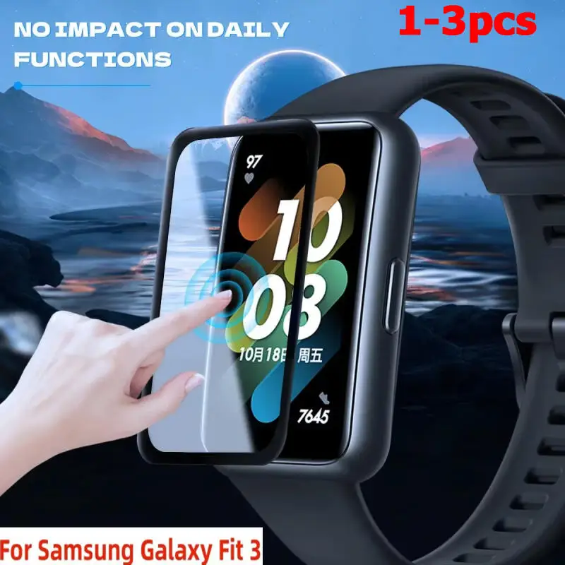 1-3Pcs Screen Protector For Samsung Galaxy Fit 3 Smartwatch Curved Screen For Samsung Galaxy Fit 3 Protective Film Accessories