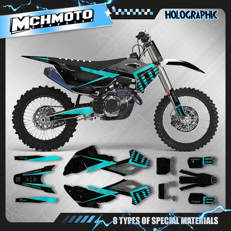 MCHMFG Motorcycle Graphics Background Decal Stickers Kit For Husqvarna 2023-2025 TC FX TX FX 2024-2026 TE FE 025